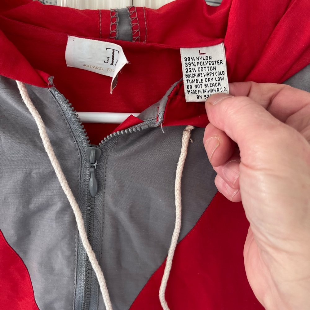 Mens hooded pullover half zip windbreaker - Picture 6 of 16